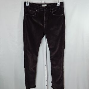 Tecovas Dark Brown Cordoroy Ankle Pants Size 31x32
